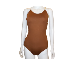 Brazen Brown Fleshtone Camisole Leotard w/ Bra